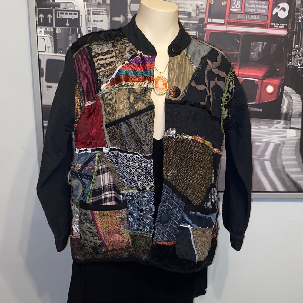 Vintage 90s parsley and sage Patchwork Jacket